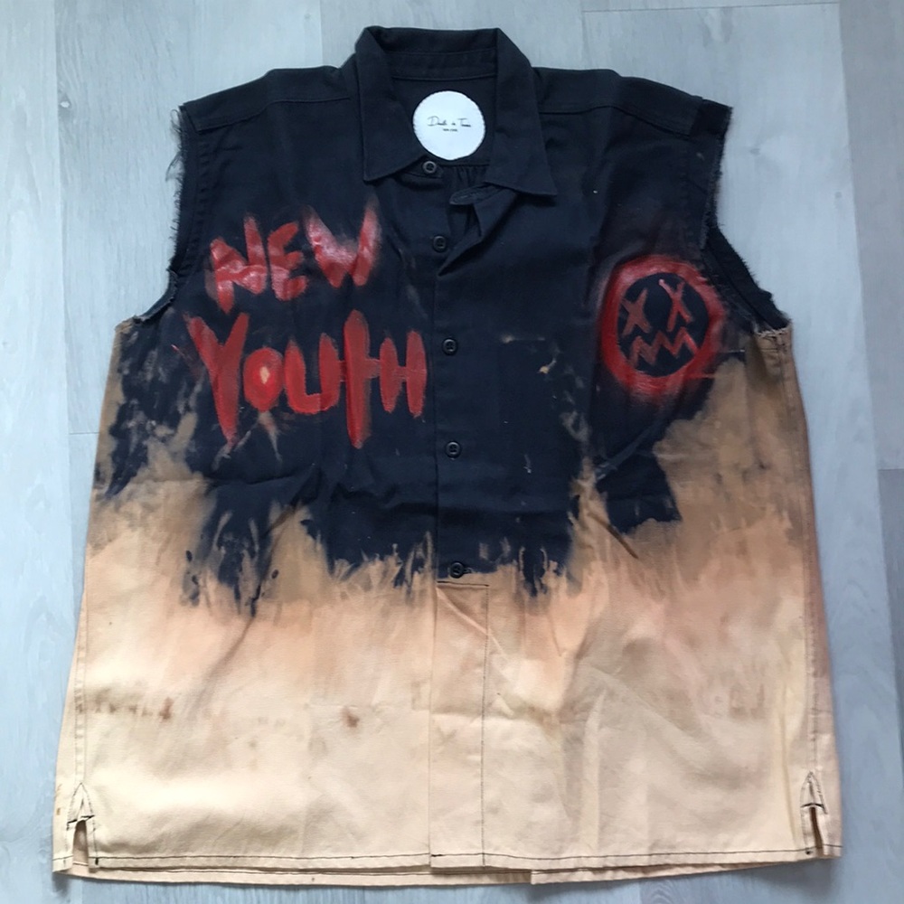 DEATH TO TENNIS MENS TWILL BLEACH COLORBLOCK MEDIUM